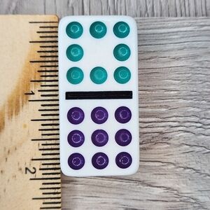 8:9 Replacement Dominoes Large Dot Shiny Color 2 X 1 X 5/8th